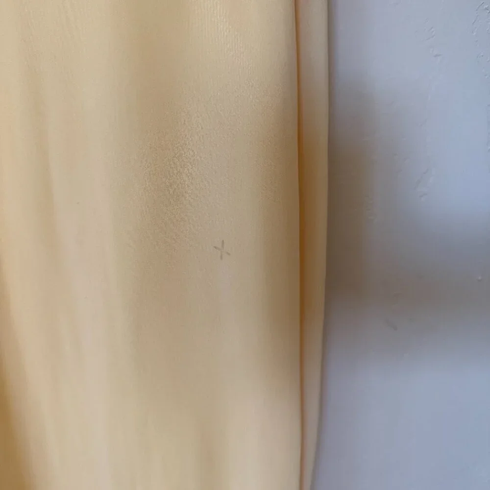 Papell Boutique Yellow Maxi Dress Formal Chiffon Prom Bridesmaid Dress 12 - Picture 4 of 9